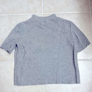 Gray Short sleeve Zara Sweater